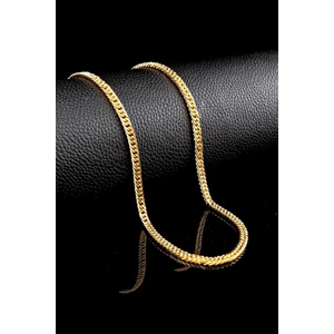 Trend Collection Herringbone Balıksırtı Paslanmaz Çelik Gold Zincir Kolye