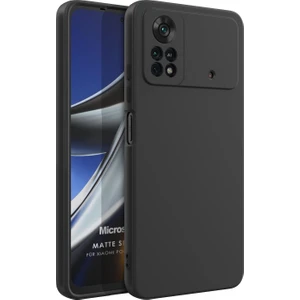 Matte Silicone Xiaomi Poco X4 Pro 5g Kılıf Siyah