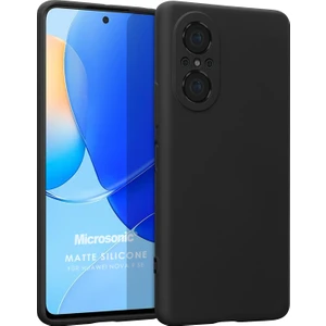 Matte Silicone Huawei Nova 9 Se Kılıf Siyah