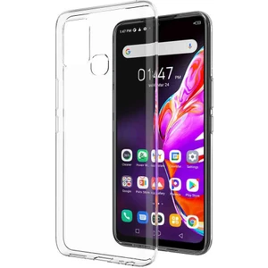 Tekno Grup Infinix Hot 10T Kılıf Lüx Şeffaf Süper Silikon Kılıf + Cam Ekran Koruyucu