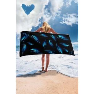 Giant Stride Shark Blue Towel