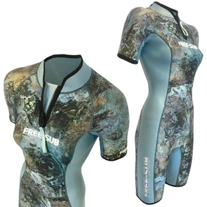 2mm Dreams Garden Kadın Shorty (Kısa) Sörf, Scuba Tüplü Dalış Elbisesi Wetsuit