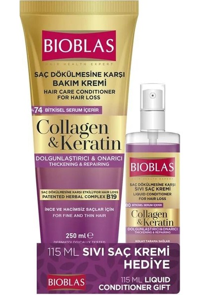 Bioblas Saç Dökülmesine Karşı Şekillendirici Bakım Kremi+ Saç Kremi