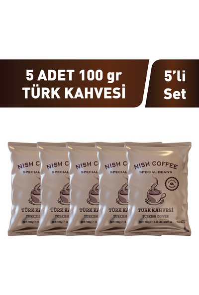 Nish Hünkar Türk Kahvesi 5 x 100 gr