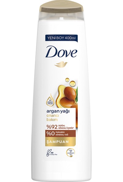 Dove Saç Bakım Şampuanı Argan Yağı Onarıcı Bakım 400 ml