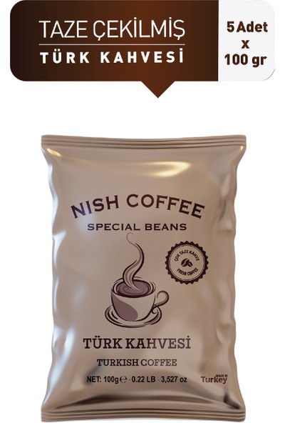 Nish Hünkar Türk Kahvesi 5 x 100 gr