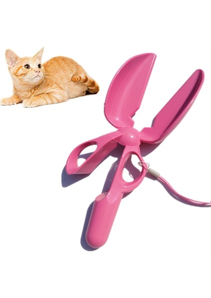 4 Pcs Köpek Kedi Pit Seçici Pet Gübre Seçici Makas Tipi Kaka Kürek Pet Temizleme Ürünleri (Pembe) (Yurt Dışından)