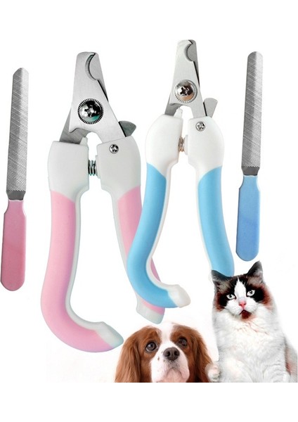 Iki Parçalı Evcil Hayvan Ayak Parmağı Paslanmaz Çelik Kedi ve Köpek Çivi Klipsli Dosya, BoyutS (Pembe) (Yurt Dışından) fiyatları