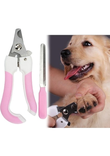 Iki Parçalı Evcil Hayvan Ayak Parmağı Paslanmaz Çelik Kedi ve Köpek Çivi Klipsli Dosya, BoyutS (Pembe) (Yurt Dışından) modelleri