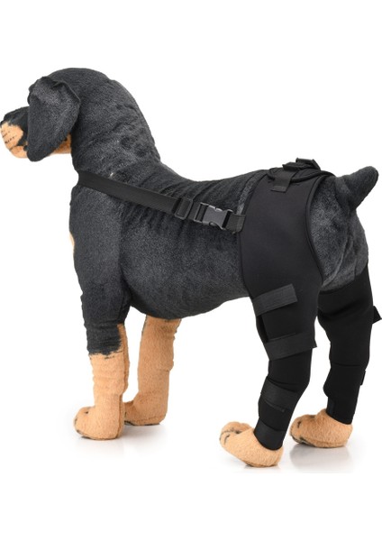 Evcil Köpek Bacak Diz Koruyucusu Ameliyat Yaralanması Koruyucu Kapak, BoyutXs (Siyah) (Yurt Dışından)