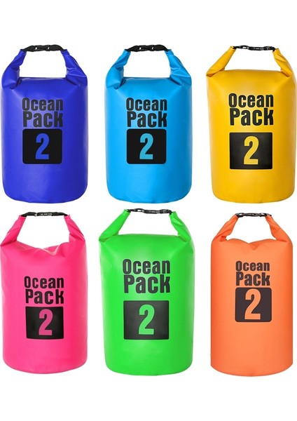 Açık Su Geçirmez Çanta Kuru Çuval Pvc Namlu Torbası, Kapasite2l (Pembe) (Yurt Dışından)