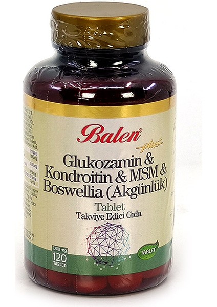Glukozamin Kondroitin Msm Boswellia 120 Tablet x 1200 Mg