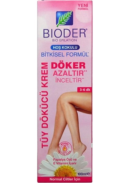 Bioder normal Ciltler Için Tüy Dökücü Krem 100 ml