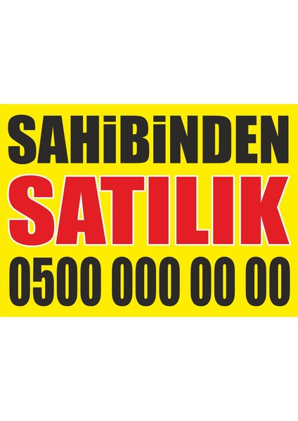 Sahibinden Satılık Branda Afiş 50*70CM