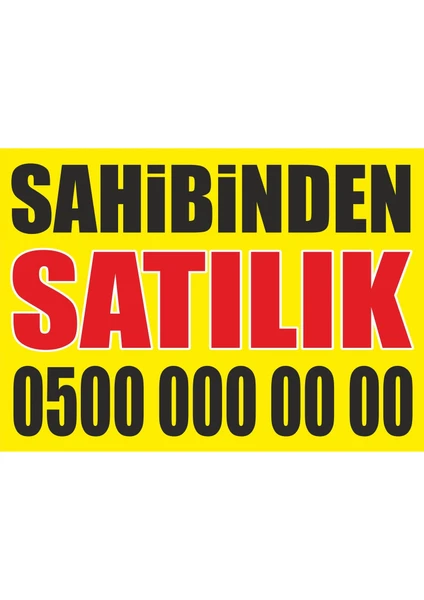 Sahibinden Satılık Branda Afiş 50*70CM