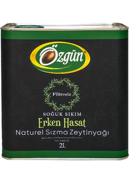 Erken Hasat Sızma Zeytinyağı 2 lt Teneke