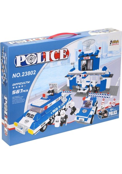 0131 23802 Asya Bricks Polis Blok Seti / 567 Parça