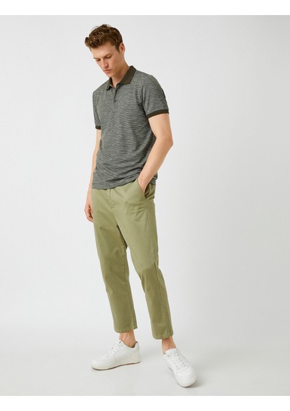 Slim Fit Kırçıllı Polo Yaka Tişört fiyatları