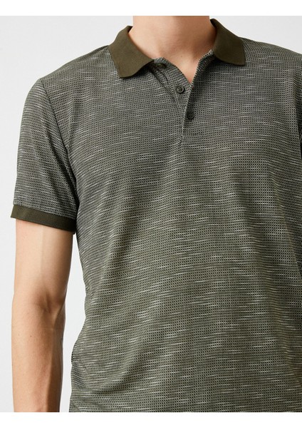 Slim Fit Kırçıllı Polo Yaka Tişört indirimleri