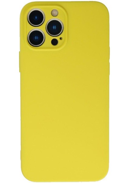 iPhone 13 Pro Kılıf Silikon Lansman Kamera Korumalı Içi Kadife + Nano Cam