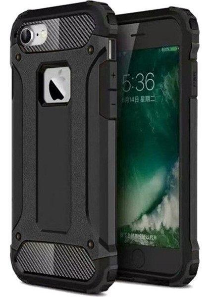 Iphone 7 Kılıf Tam Koruma Zırh Kılıf + Kırılmaz Cam