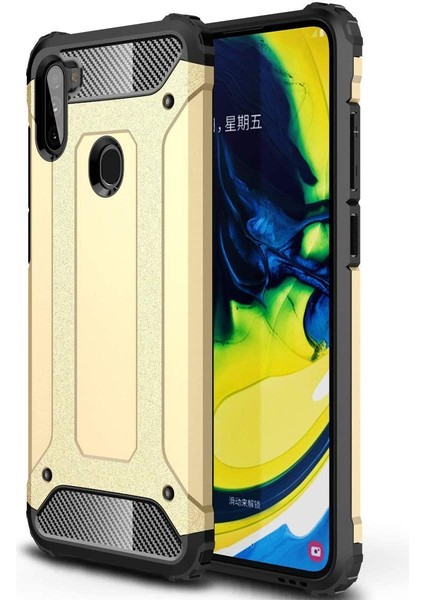 Samsung Galaxy A11 Kılıf Çift Katmanlı Crash Darbe Korumalı + 5d Tam Ekran Cam