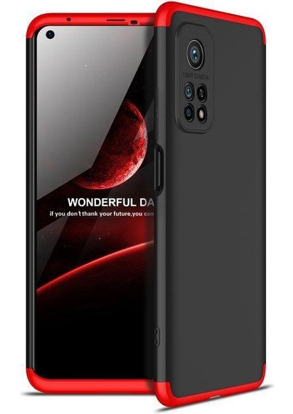 Xiaomi Mi 10T Pro Kılıf 360 Ays Sert Kapak + Nano Cam