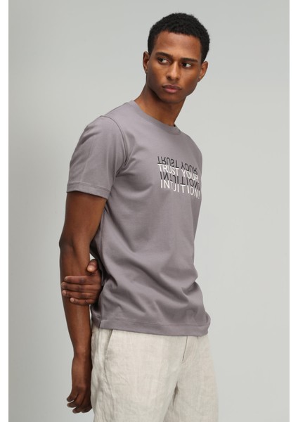 Arezzo Modern Grafik T-Shirt Vizon