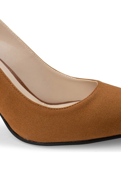 Taba Rengi Süet Kadın Stiletto fırsatları