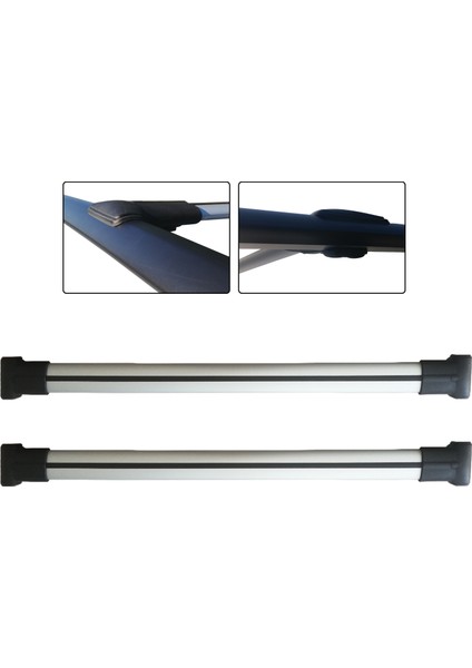 Peugeot Tepee Expert (Mk2) 2006 -2016 Arası Için Klasik Ara Atkı Seti Portbagaj Taşıyıcı Tavan Taşıyıcı Seti