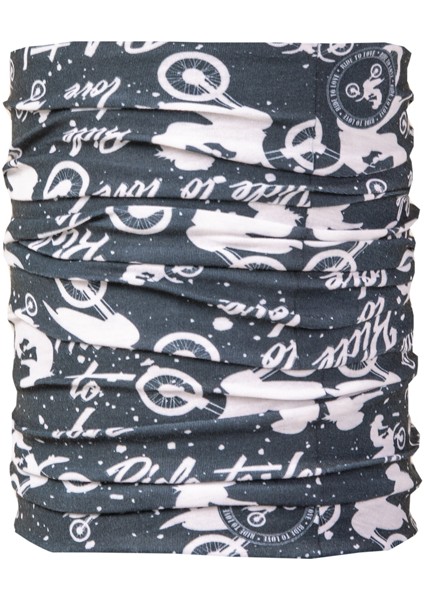 Black And White Bandana Dikişsiz Boyunluk