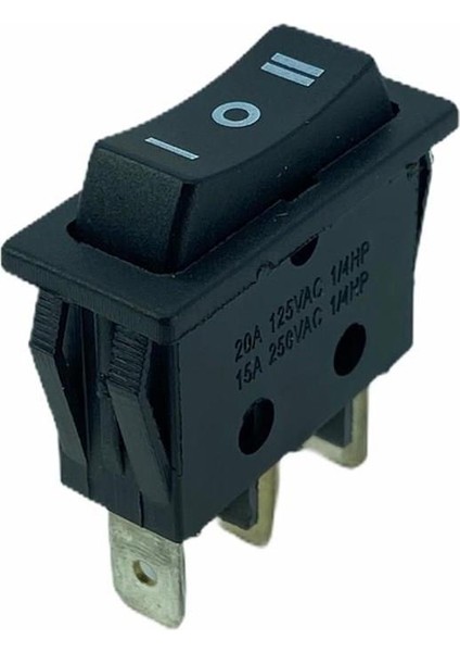 IC-117 Tekli Dar Işıksız Anahtar (On)-Off-(On) 3p Yaylı