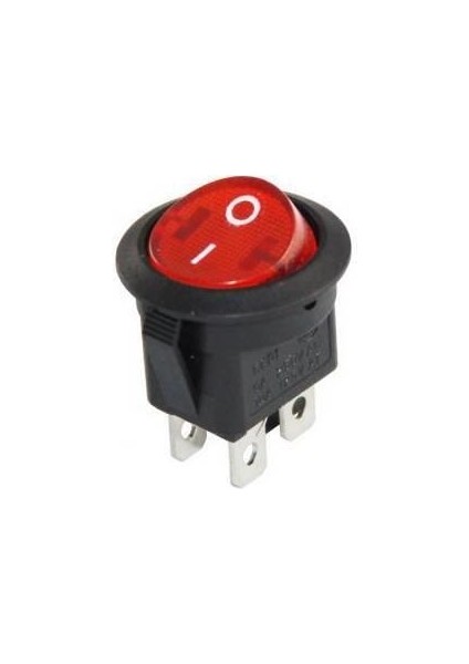 IC-131-4 Yuvarlak Işıklı Anahtar On-Off 4p