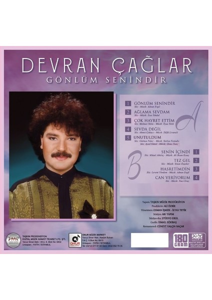 Taşkın Müzik Devran Çağlar - Gönlüm Senindir  (Plak)