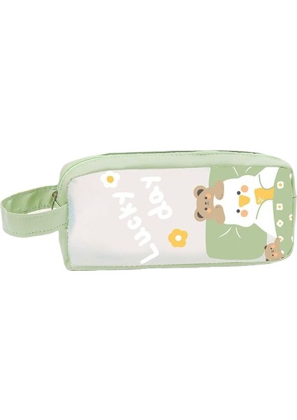 Şeffaf Karikatür Sevimli Kalem Kutusu Şeker Renkli Kalem Çantası Öğrenciler Için Renkli Ayı Saklama Kılıfı Kırtasiye Ofis Malzemeleri(Yurt Dışından)