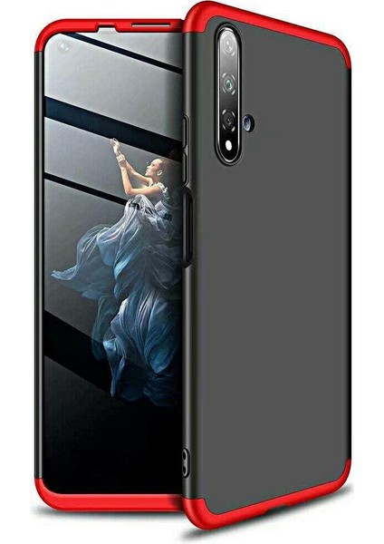 Huawei Nova 5t Kılıf Ays Sert Plastik 360 Tam Korumalı 3 Parçalı