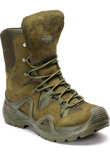 Erkek Su Geçirmez Nubuk Deri Askeri Tactical Bot Haki 1490 modelleri