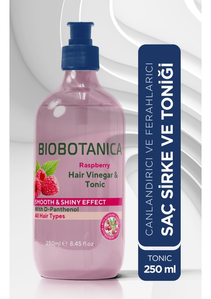 Frambuazlı Saç Sirkesi ve Tonik Canlandırıcı Etki 250 ml Tüm Saç Tipleri İçin