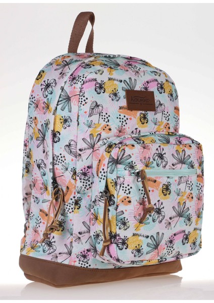 Safari Siyah Çiçek Desenli Okul ve Günlük Sırt Çantası fiyatları