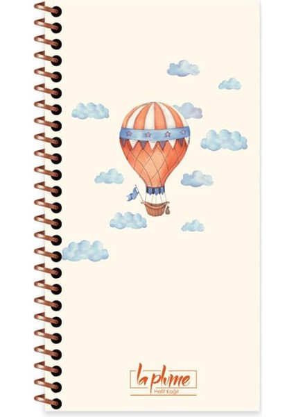 10x19cm Düz Defter La Plume Balloon Turuncu / 417999