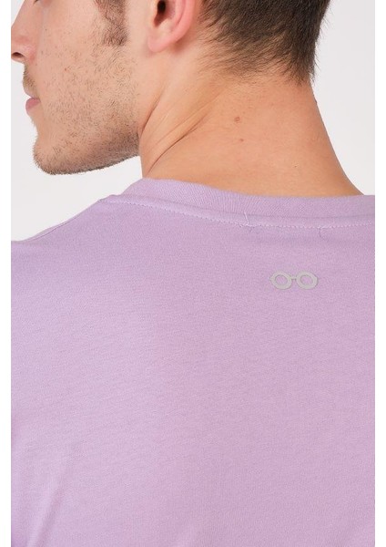Oversize T-Shirt Renk Lila Positive Negative (Erkek -Kadın) modelleri