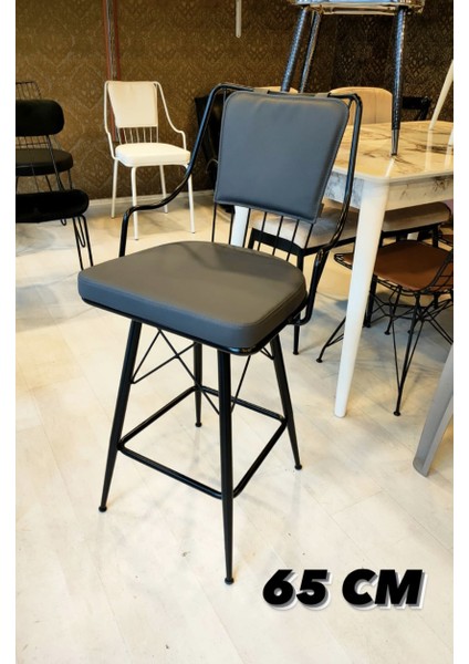 Reina Bar Sandalyesi 65 cm Antrasit