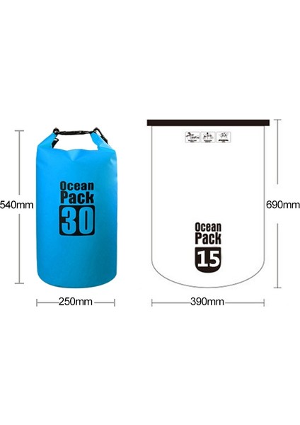 Generico Pvc Su Geçirmez Namlu Torbası, Kapasite: 30L (Sarı) (Yurt Dışından)