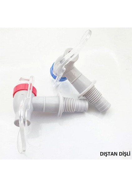 Eversky Su Sebili Musluğu Sıcak Soğuk Mavi Kırmızı Dıştan Dişli fiyatları