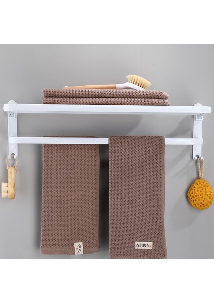 Havlu Tutucu Yumruk Ücretsiz Duş Raf Banyo Aksesuarları Fold Duvar Organizatör Kanca(Yurt Dışından)