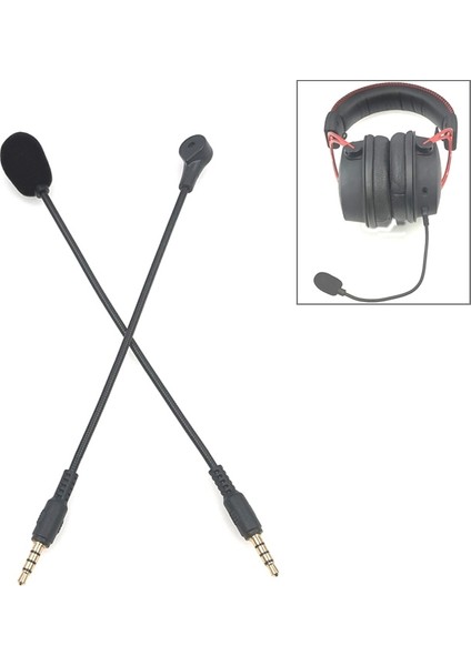 ZJ033MR-03 19CM 4 Lev Pin 3.5mm Düz Fiş Mikrofonu (Yurt Dışından)