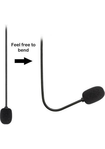 ZJ033MR-03 19CM 4 Lev Pin 3.5mm Düz Fiş Mikrofonu (Yurt Dışından)