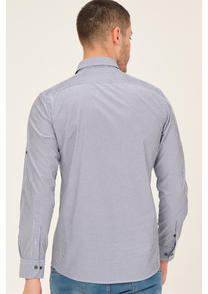 G768 Dewberry Erkek Gömlek-Lacivert fiyatları