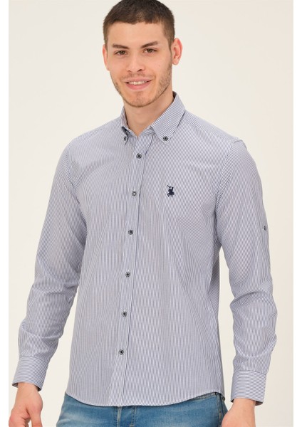 G768 Dewberry Erkek Gömlek-Lacivert fırsatları