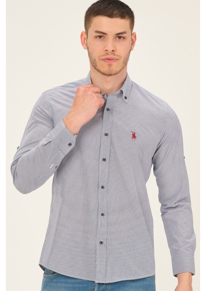 G770 Dewberry Erkek Gömlek-Lacivert indirimleri